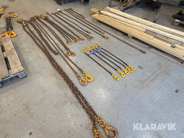 Sjalker med kæder 17 styk