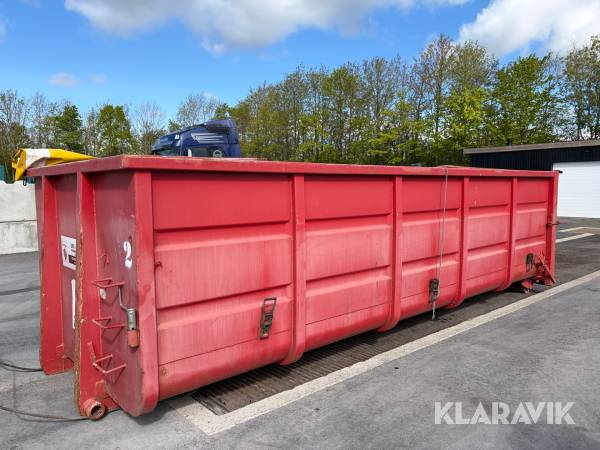 Ladcontainer åben med rullepresenning Micodan korntæt