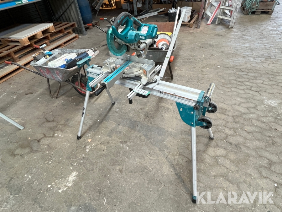 Kap/geringssav Makita DLS714 med stativ 