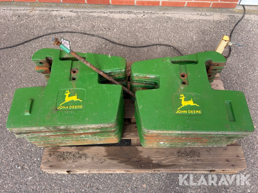 Frontvægte John Deere 50kg 18 styk