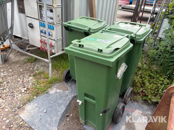 Affaldscontainere med hjul 3 styk