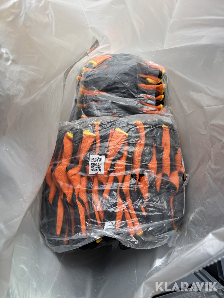 Arbejdshandsker orange 1 sæk (240 par)