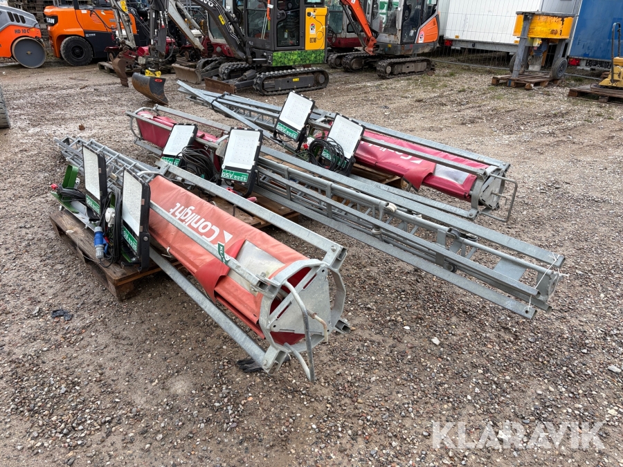 Teleskop lysmaster Conlight 10 3 styk á 10m