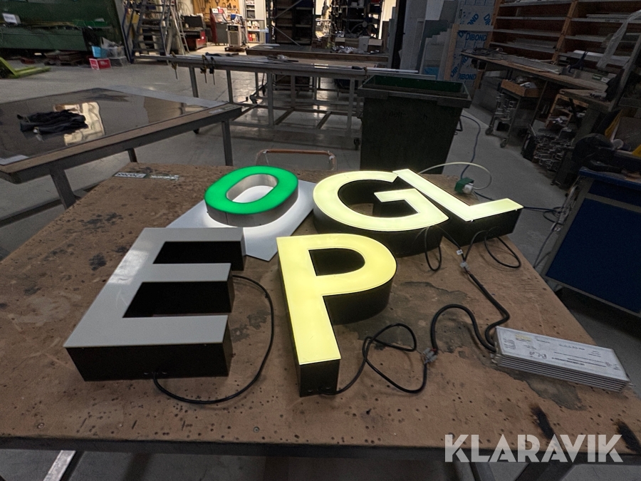 LED bogstaver 5 styk