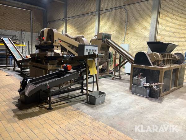 Kabelgranulator Gomine til udskillelse af kobber fra kabler