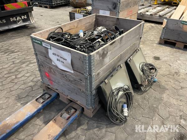 Stort Lot af Arbejdslys projektør 10 styk