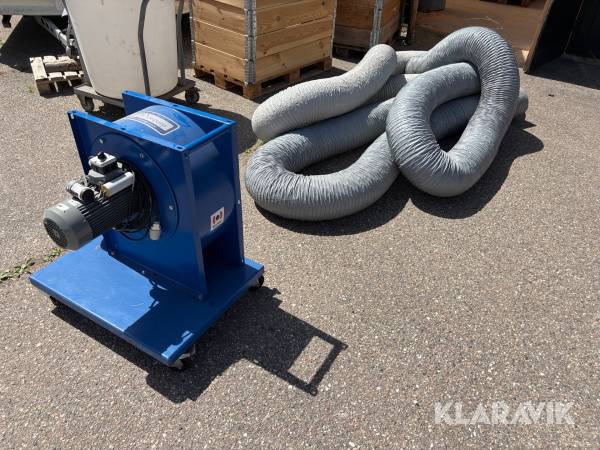 Centrifugalventilator med tilbehør og slanger Danduct Clean
