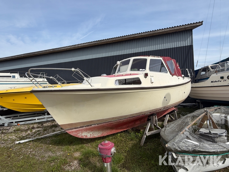 Motorsejler Winga 25 med mast