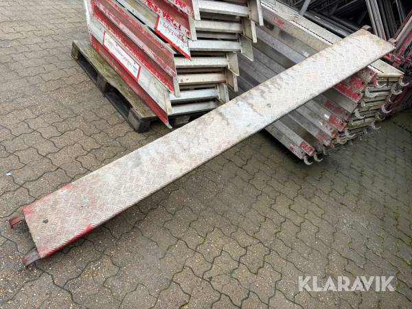 Stilladsdæk, 2,5 meter, 50 styk, inkl. bure