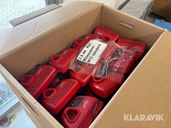 Opladere Milwaukee M12 - 112 styk
