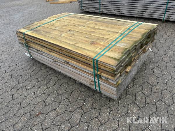 Hegnsbrædder 195 styk 19x100mm 