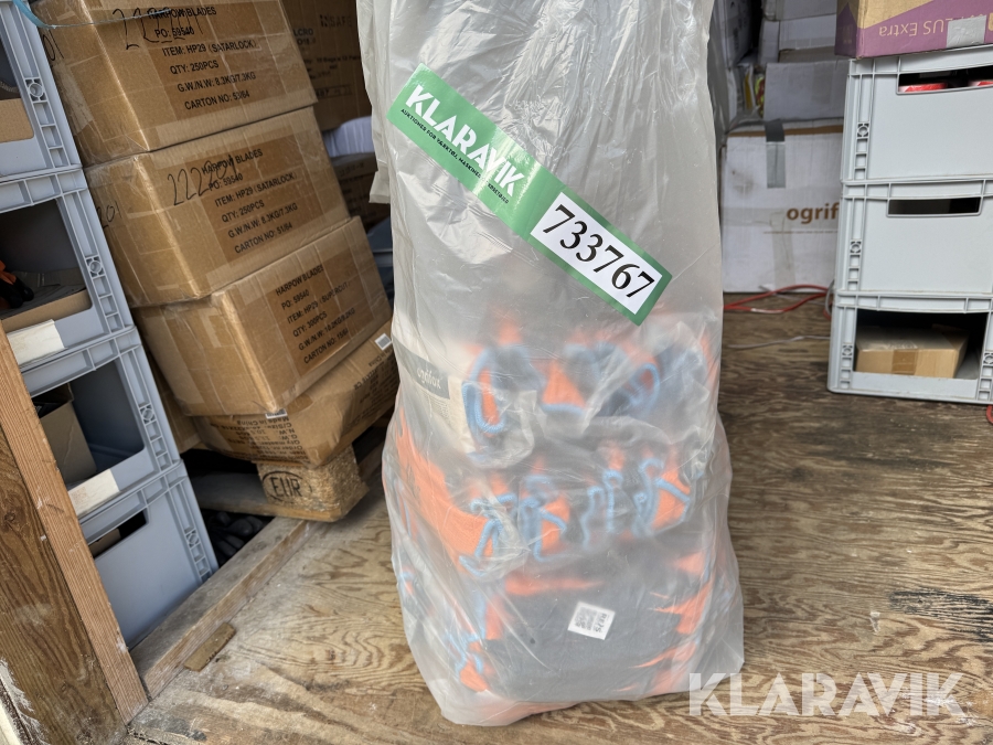 Arbejdshandsker orange 1 kasse 240 par