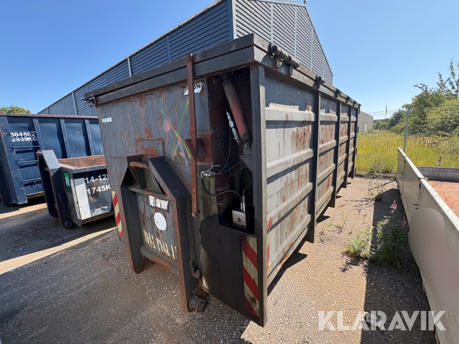 Container med hydraulisk top - 28 m3