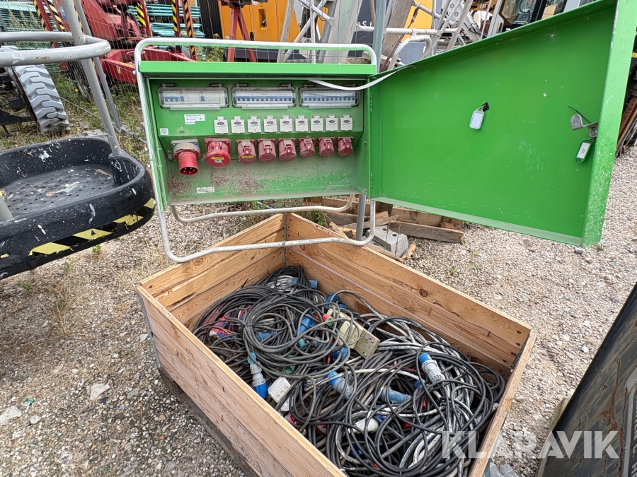 Eltavle incl kabler