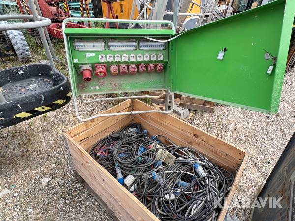Eltavle incl kabler