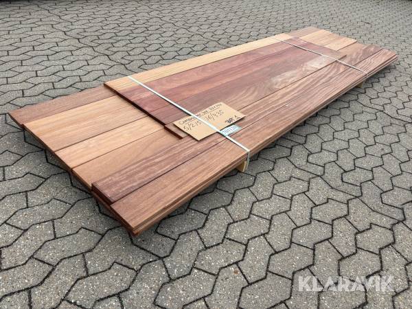 Cumaru terrassebrædder - 20x140mm -  blandet længder - 21 styks