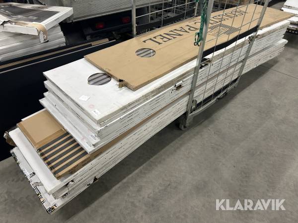 Akustikpaneler Fibrotech Walnut 2 sortering, 20 styk. inkl 10 lister