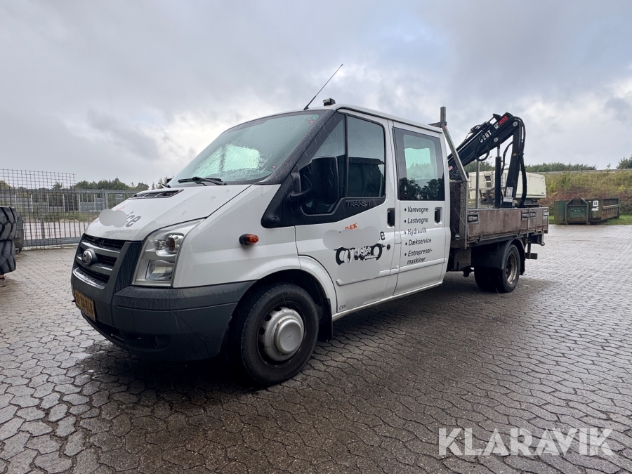 Ladbil Ford Transit D. KA 2,4 TDCI DPF. med HIAB kran