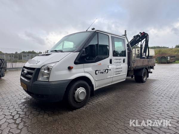 Ladbil Ford Transit D. KA 2,4 TDCI DPF. med HIAB kran
