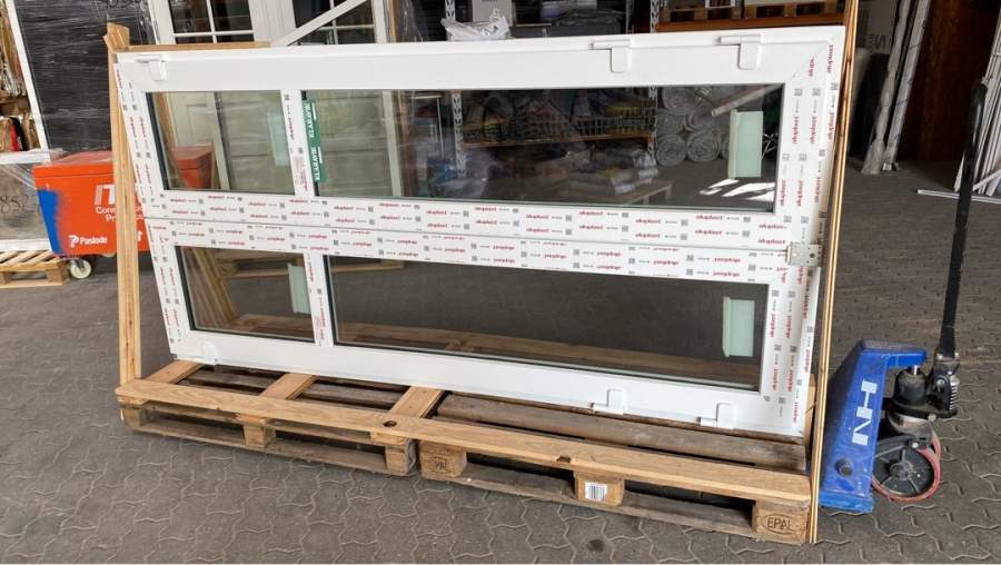 Terassedør 123 x 244,5 cm plastik