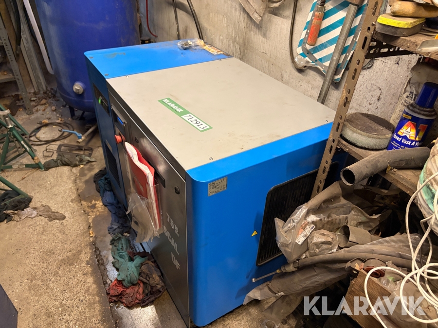 Skruekompressor Power System Pascal 7,5-10-270 DP IE3 med tryktank