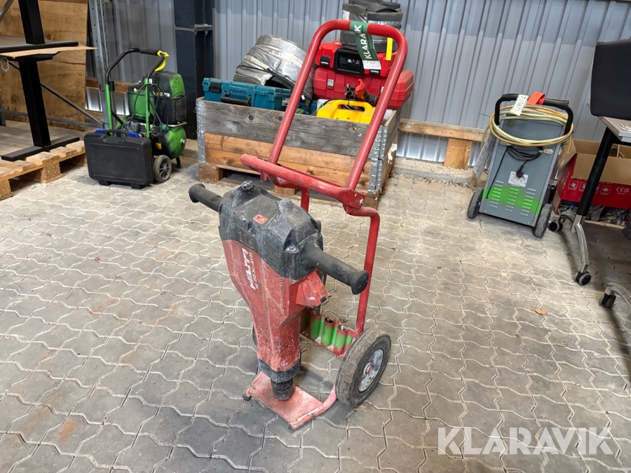Mejselshammer Hilti TE 2000-AVR på vogn