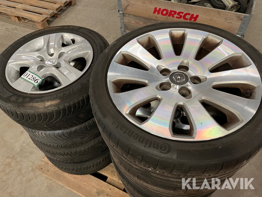 Sommer/Vinterhjul Opel 16/19