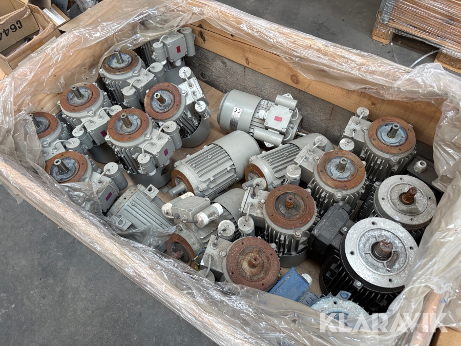 Diverse elmotorer cirka 19 styk