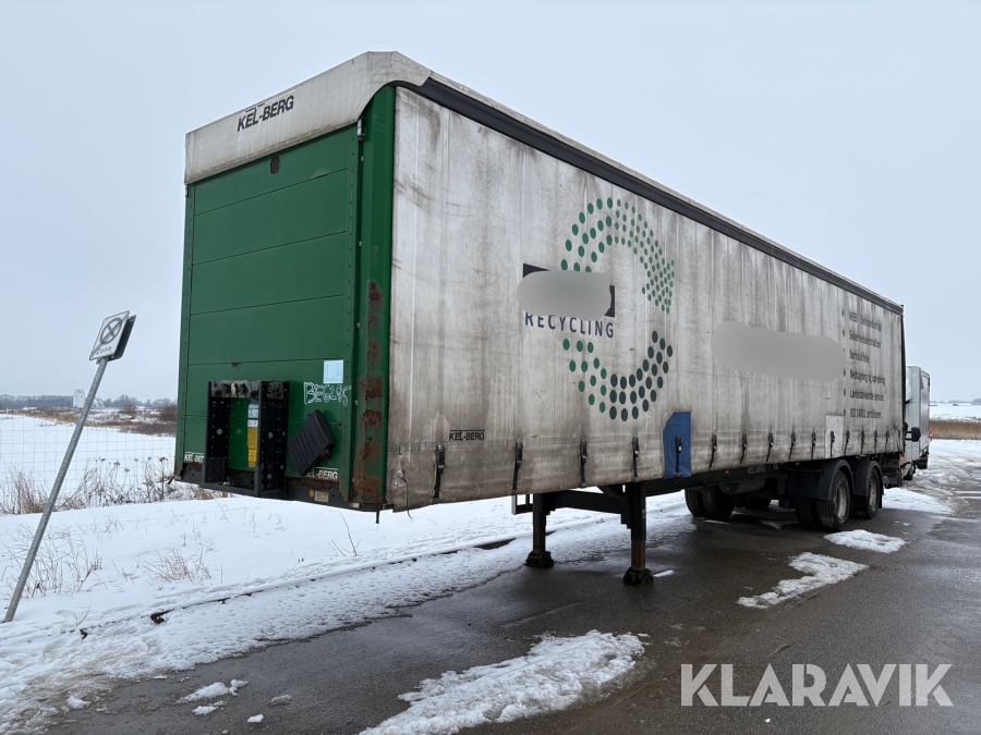 Gardintrailer med liftbagsmæk Kel-Berg D510V PRSSL20-tri-sys