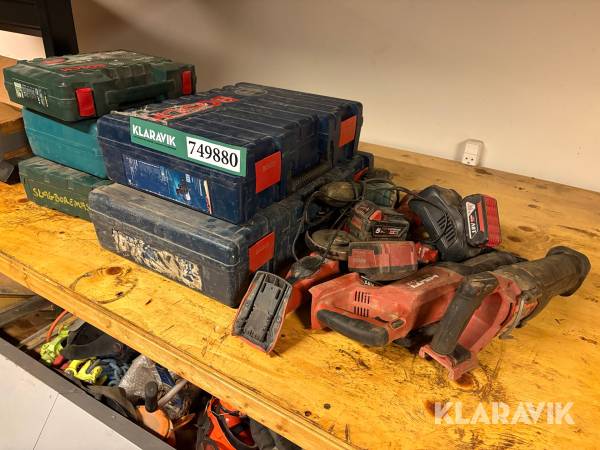 Håndværktøj - blandet lot - 11 dele i alt