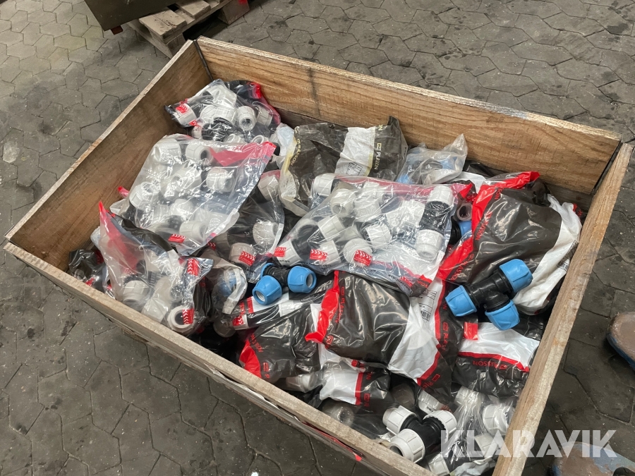 Klemmefitting T-stykke Plasson cirka 20 poser à 5 styk