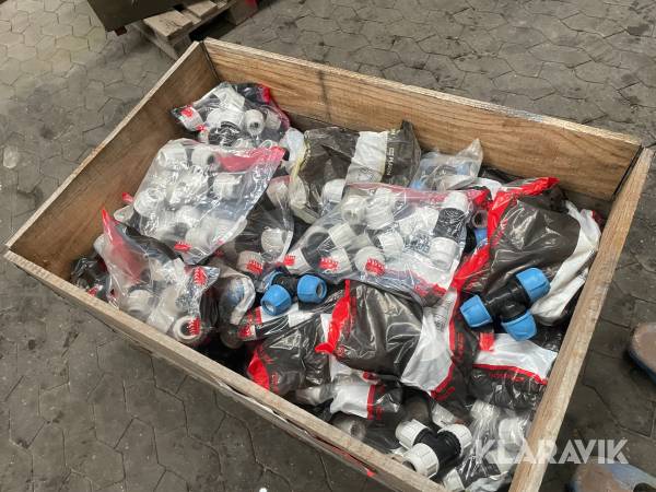 Klemmefitting T-stykke Plasson cirka 20 poser à 5 styk