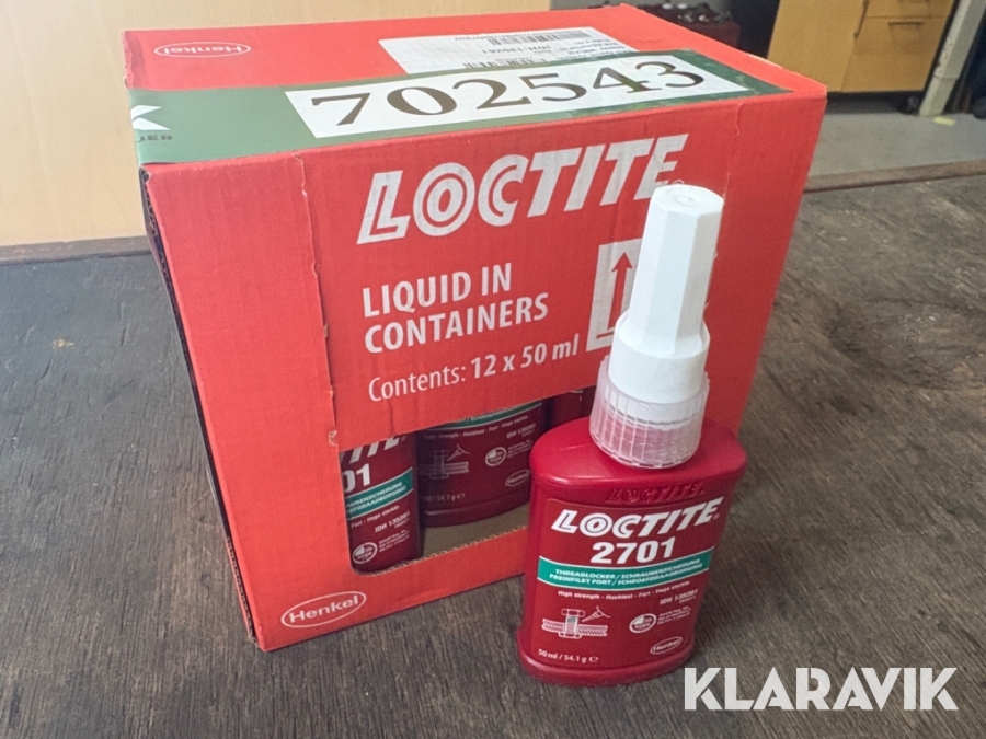 Gevindlim Loctite 2701  12 styk