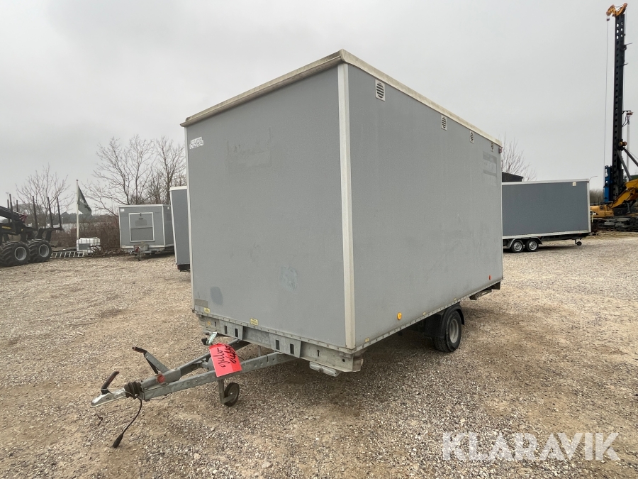 Dobbelt toilet vogn Scanvogn 1000 kg