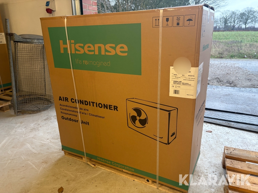 Varmepumpe Hisense AUW125U6RT4 / AUV125UR4RC4 luft til luft