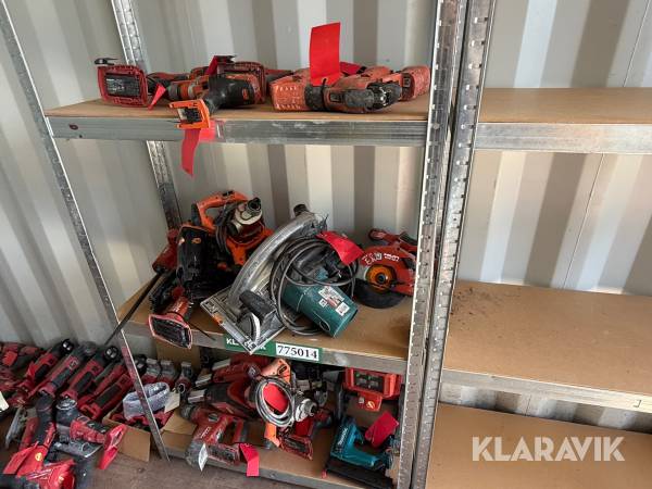 Blandet værktøj Hilti, FEIN, Makita m.fl.