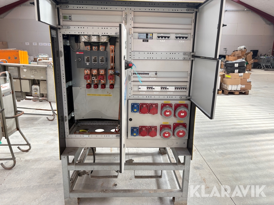 Eltavle ByggEl 630 A med Powerlock-udtag