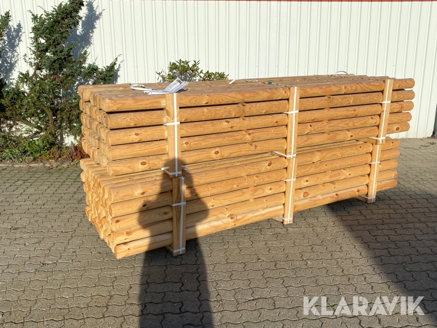 Fyrtræ Ø10 CM cylindriske pæle 300CM, Frederikshavn, Klaravi