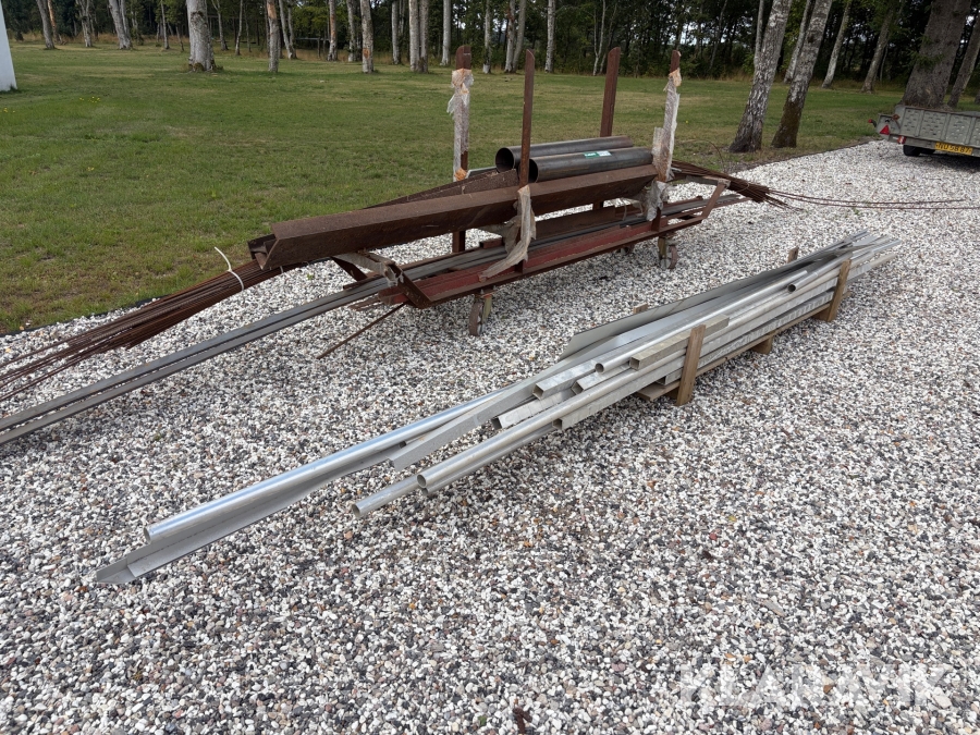 Stål og aluminium profiler blandet lot