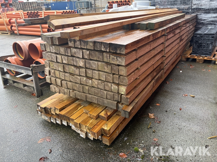 Stolper Frøslev Træ 75x75 mm 122 styk