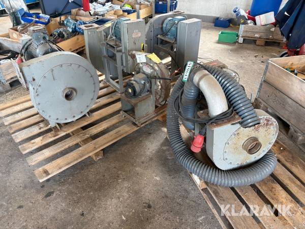 Lot med ventilatorer Niro atomizer ltd HT 10-370, HT 28-100, MT 28