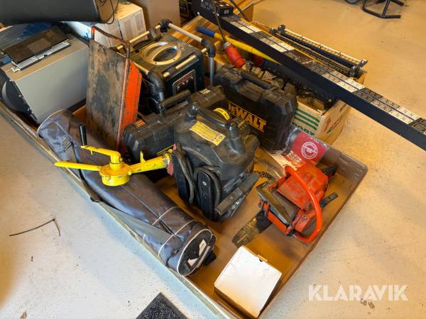 Værktøj og udstyr Bosch DeWalt Dolmar CIAT blandet parti Lot