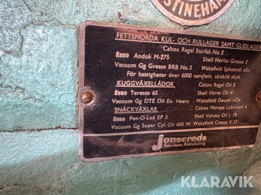 Afretter høvl Jonsereds KDCXA 30