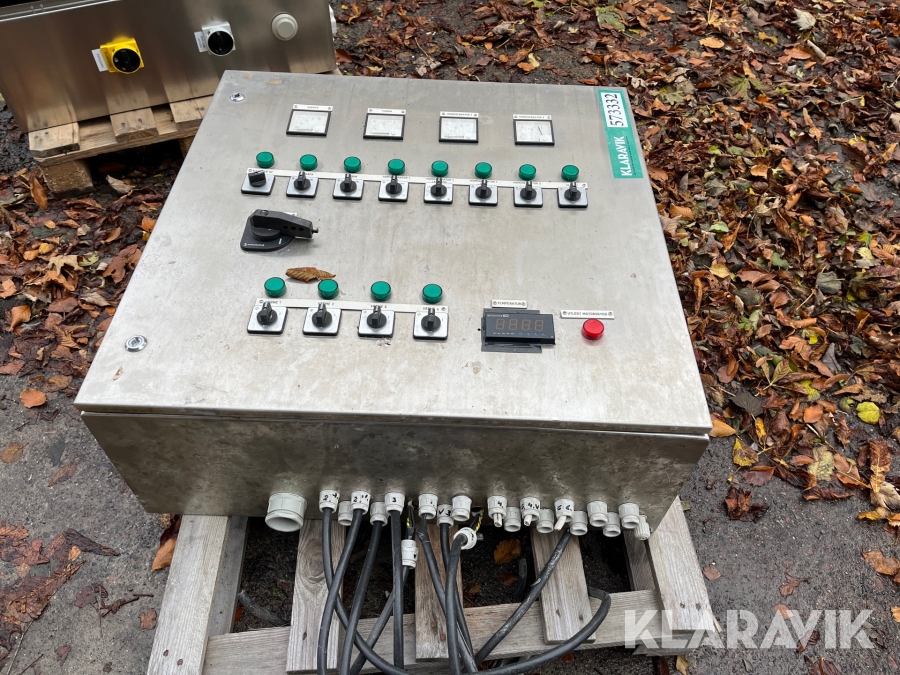 El-skab Rustfrit stål - Med indhold