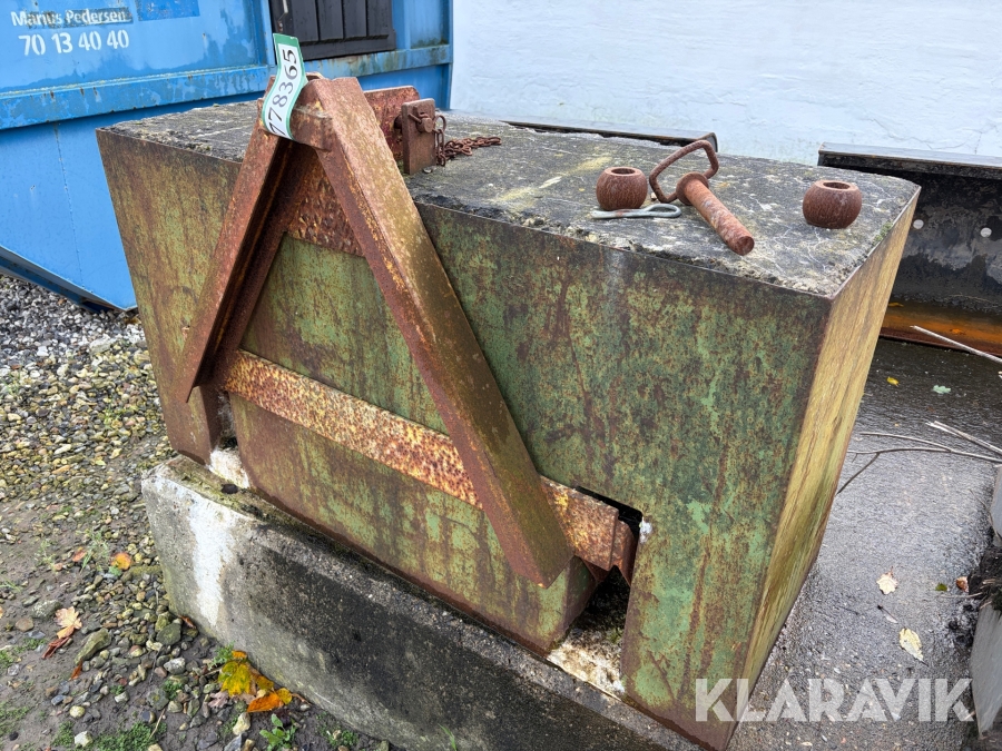 Vægtklods beton 1 styk