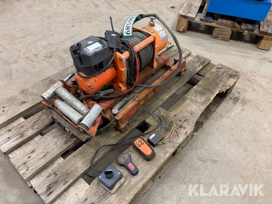 Elektrisk spil Winchmax 17000 Lbs 24 volt med fjernbetjening.