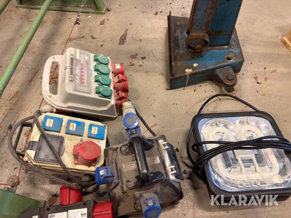 Lot Eltavler og arbejdslamper