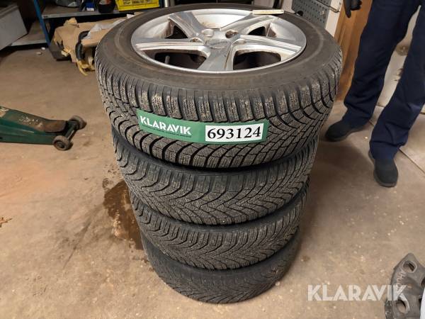 Alufælge med dæk Bridgestone Blizzak 5x108 - 4 styk
