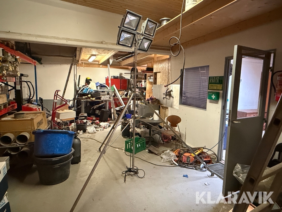 Arbejdsprojektører på teleskopstativer 2 styk 