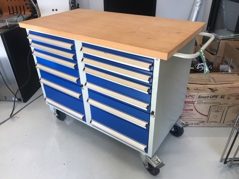 Værkstedsvogn på hjul 